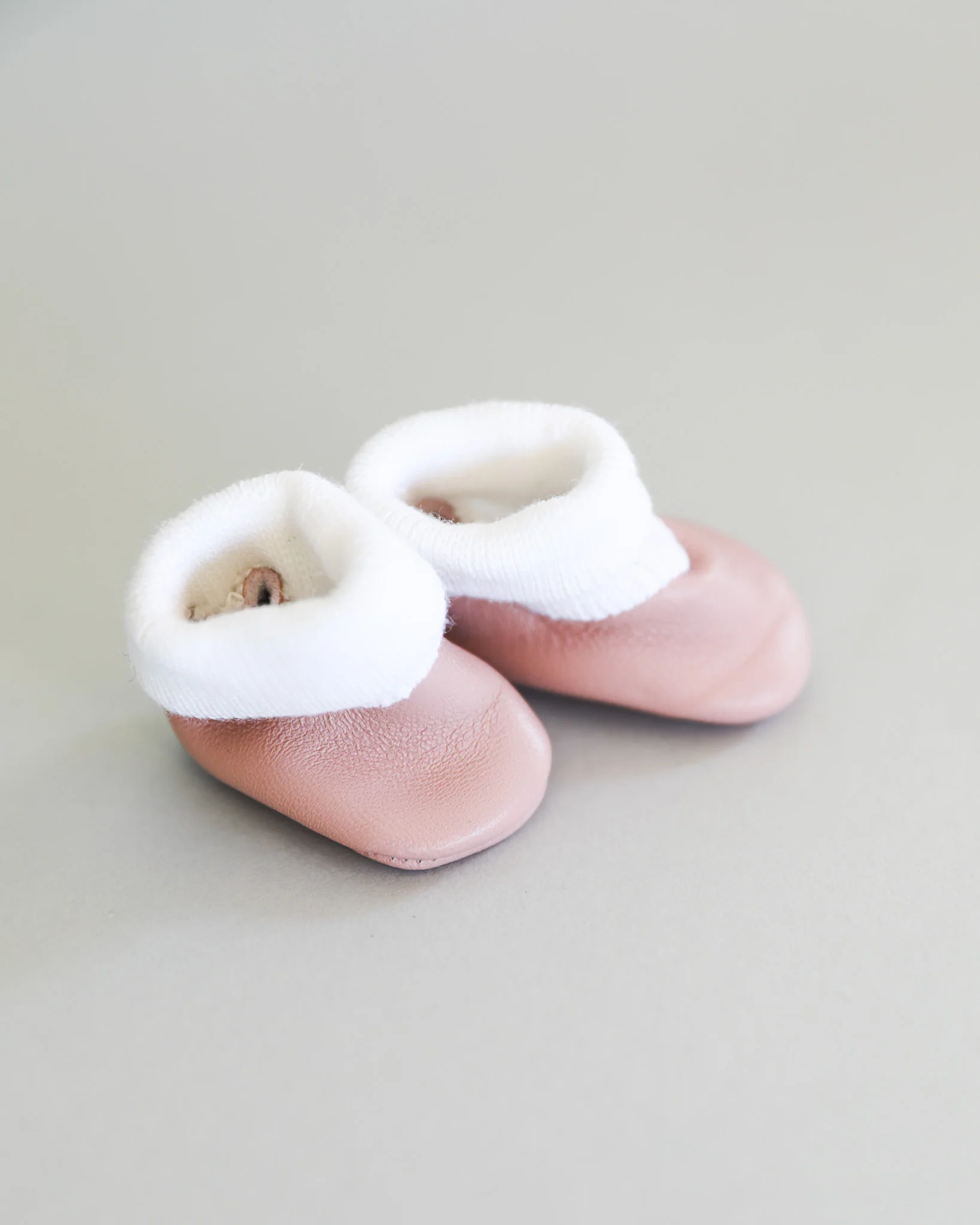 Minikane Doll Shoes | Baby Doll Slipper Socks - Blush - Image 2