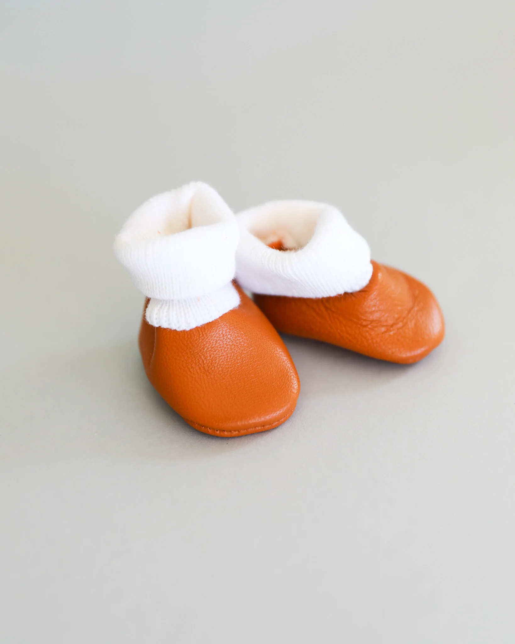 Minikane Doll Shoes | Doll Slipper Socks - Brown - Image 3