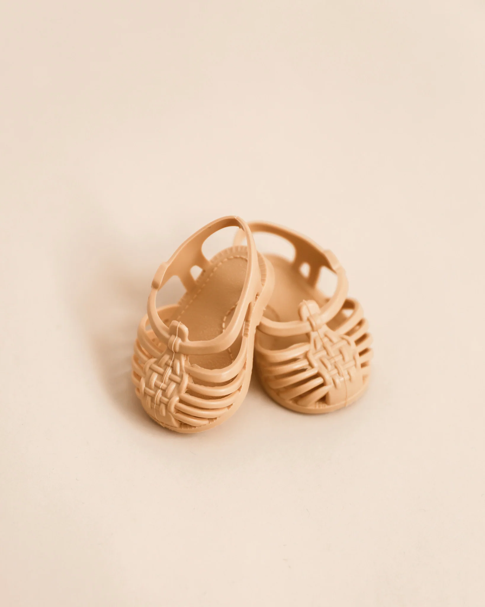 Minikane Doll Shoes | Doll Sandals - Beige - Image 2