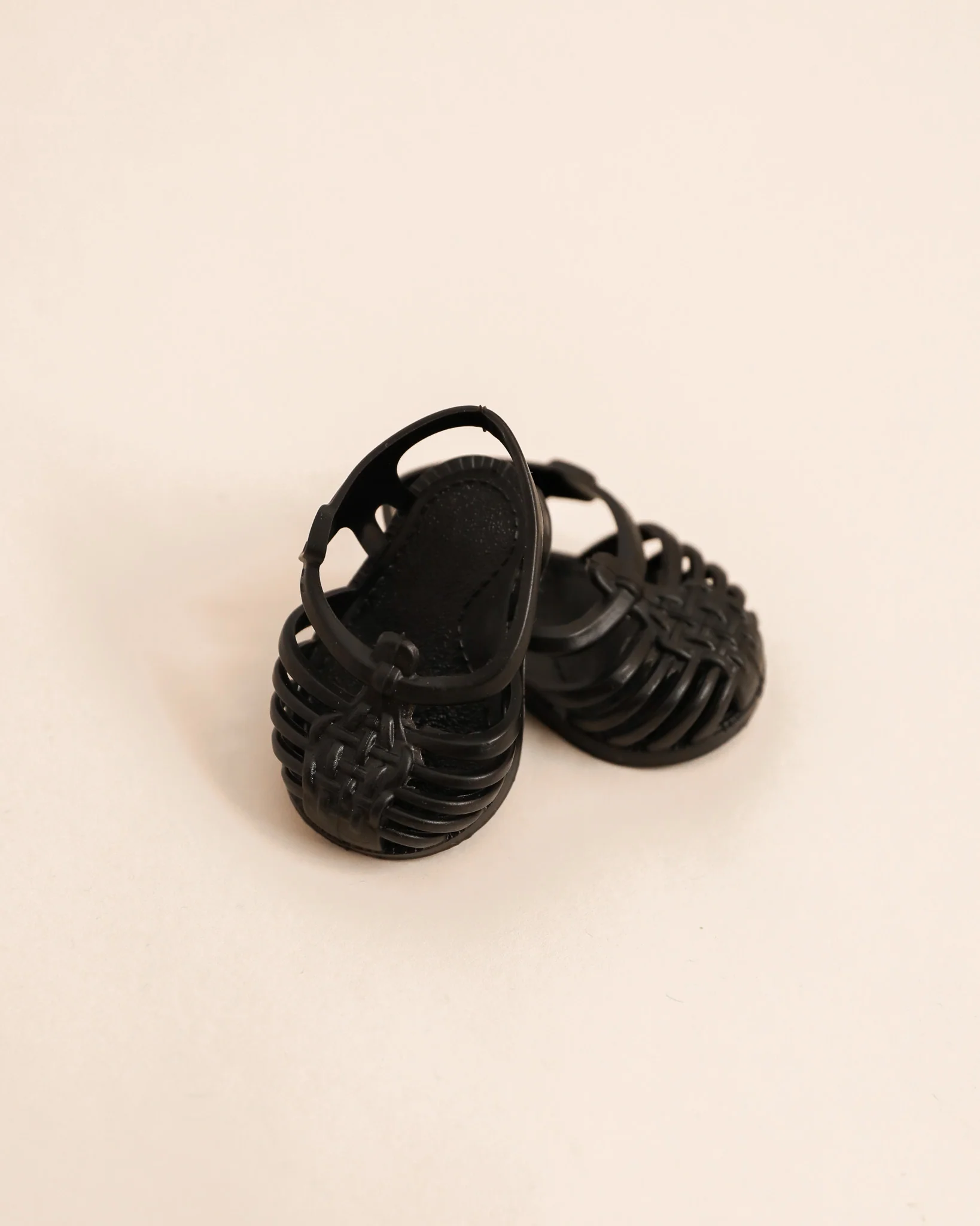 Minikane Doll Shoes | Doll Sandals - Black - Image 2