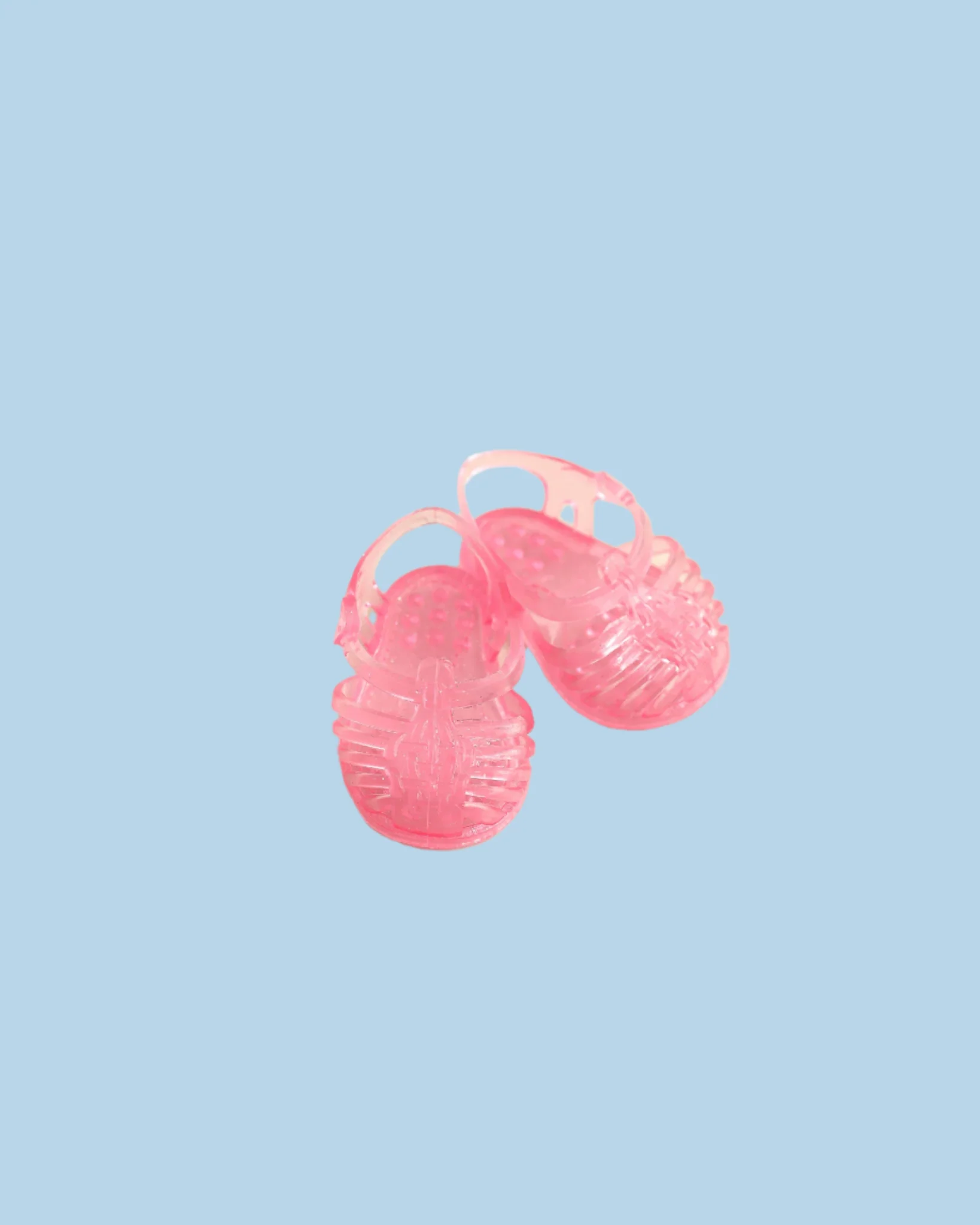 Minikane Doll Shoes | Doll Sandals - Glittery Pink - Image 2