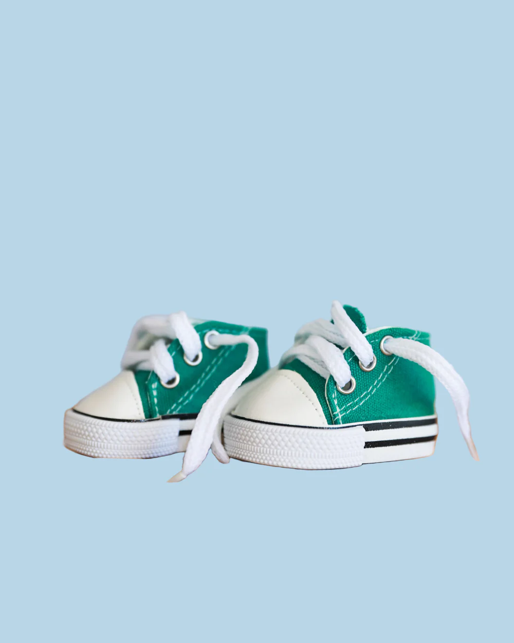 Minikane Doll Shoes | Doll Sneakers - Emerald Green (13" dolls) - Image 4