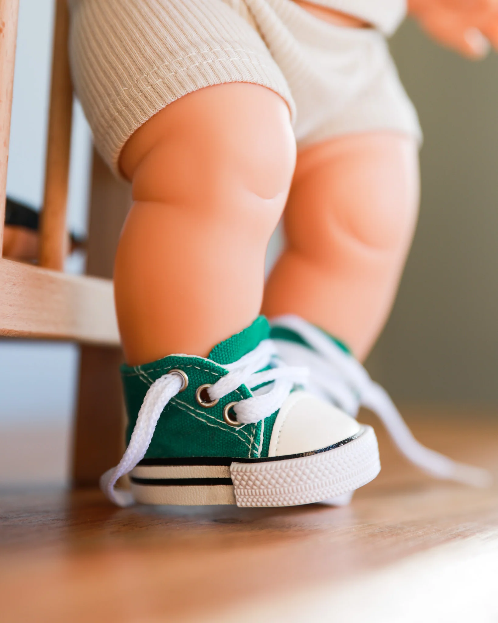 Minikane Doll Shoes | Doll Sneakers - Green - Image 5