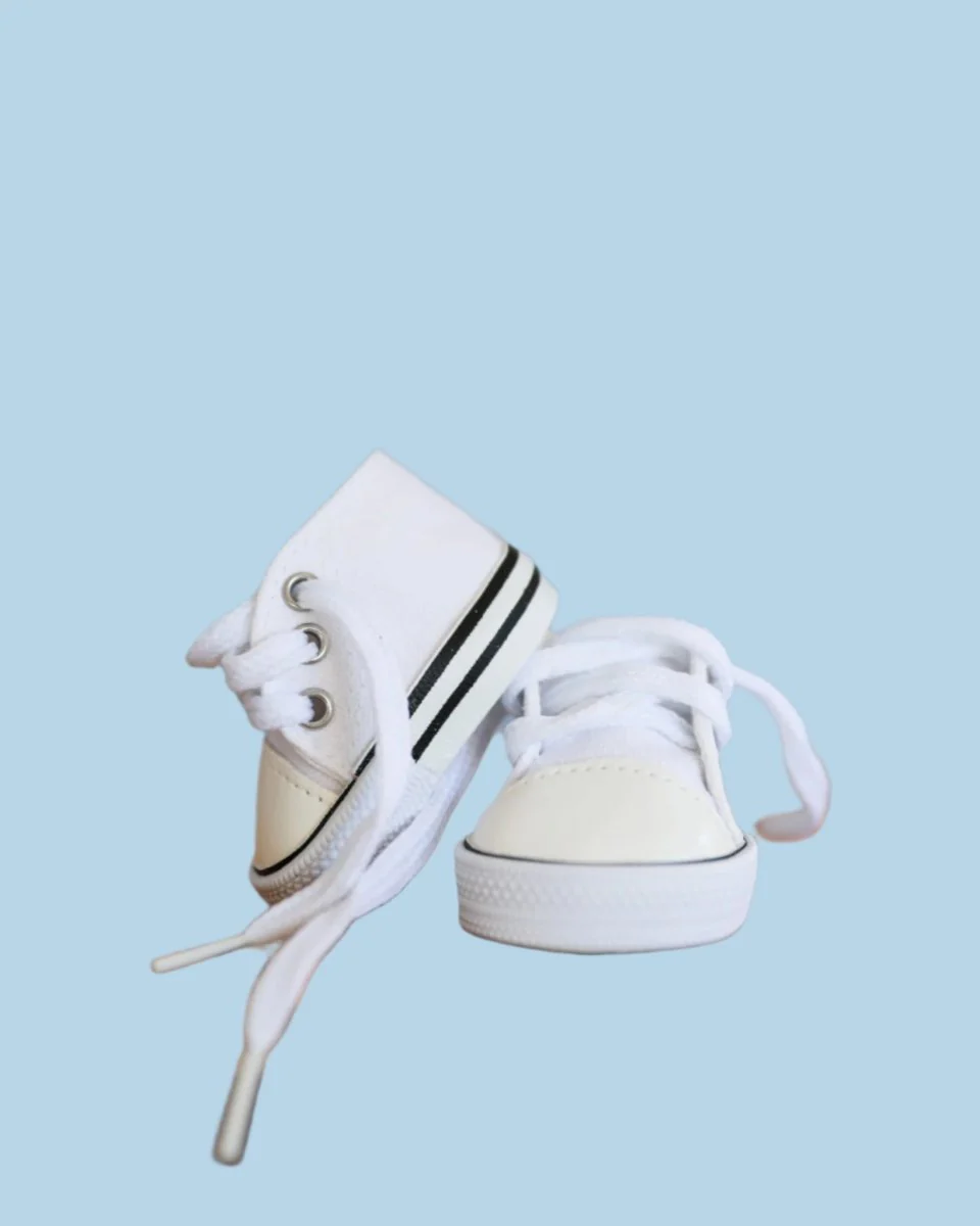 Minikane Doll Shoes | Doll Sneakers - White - Image 2