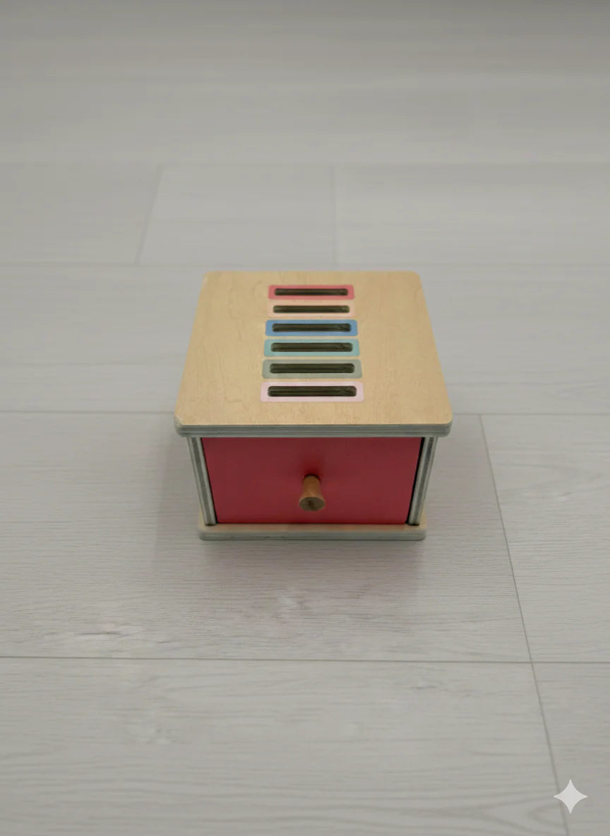 Montessori Coin Sorting Box: Wooden Fine Motor Skills Toy - Image 3
