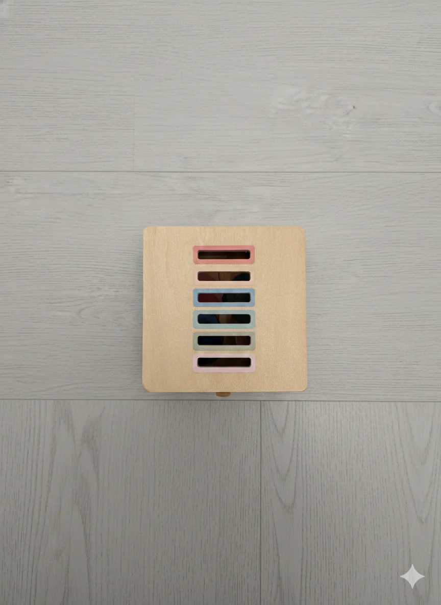 Montessori Coin Sorting Box: Wooden Fine Motor Skills Toy - Image 4