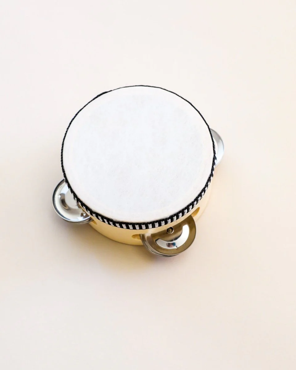 Montessori Mini Wooden Tambourine Musical Toy - Image 2