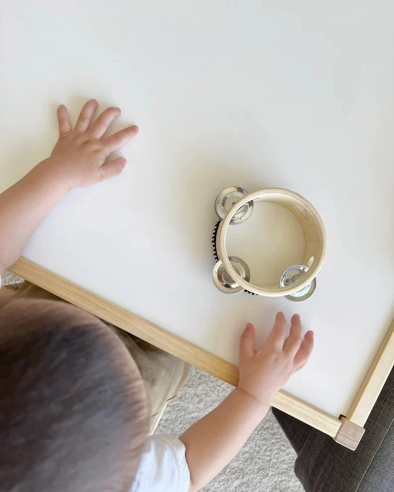 Montessori Mini Wooden Tambourine Musical Toy - Image 4