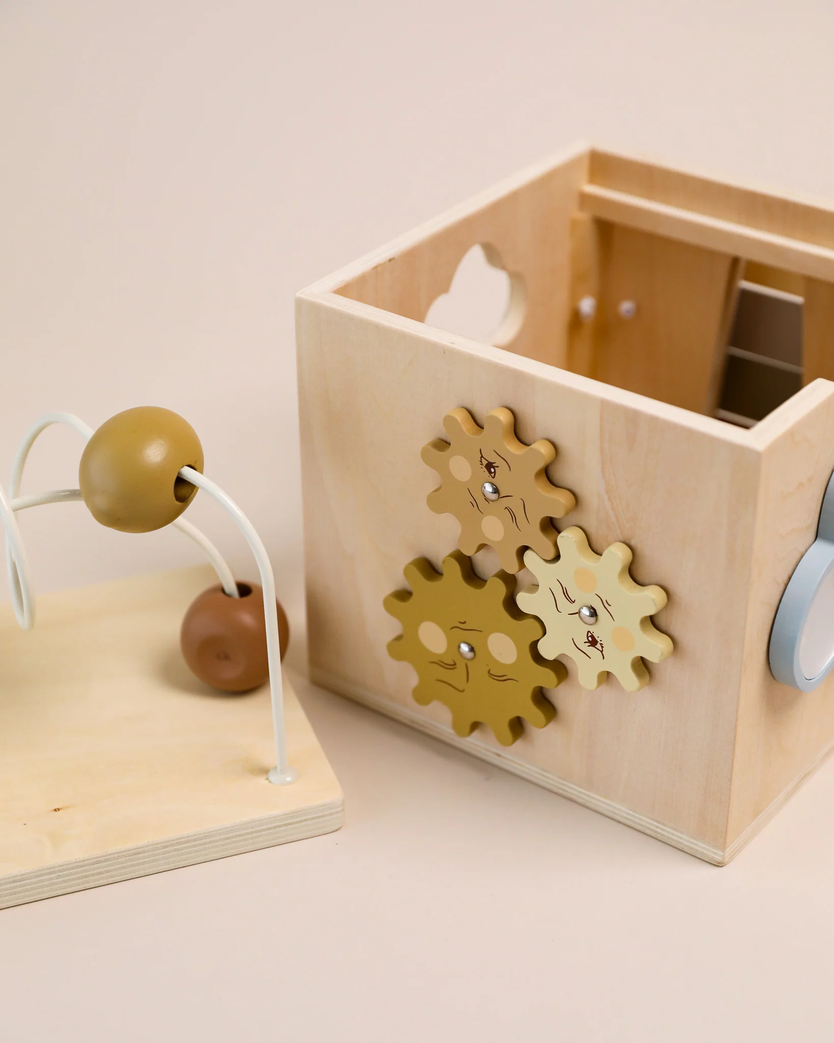 Konges Sloejd | Montessori Wooden Activity Cube - Image 6