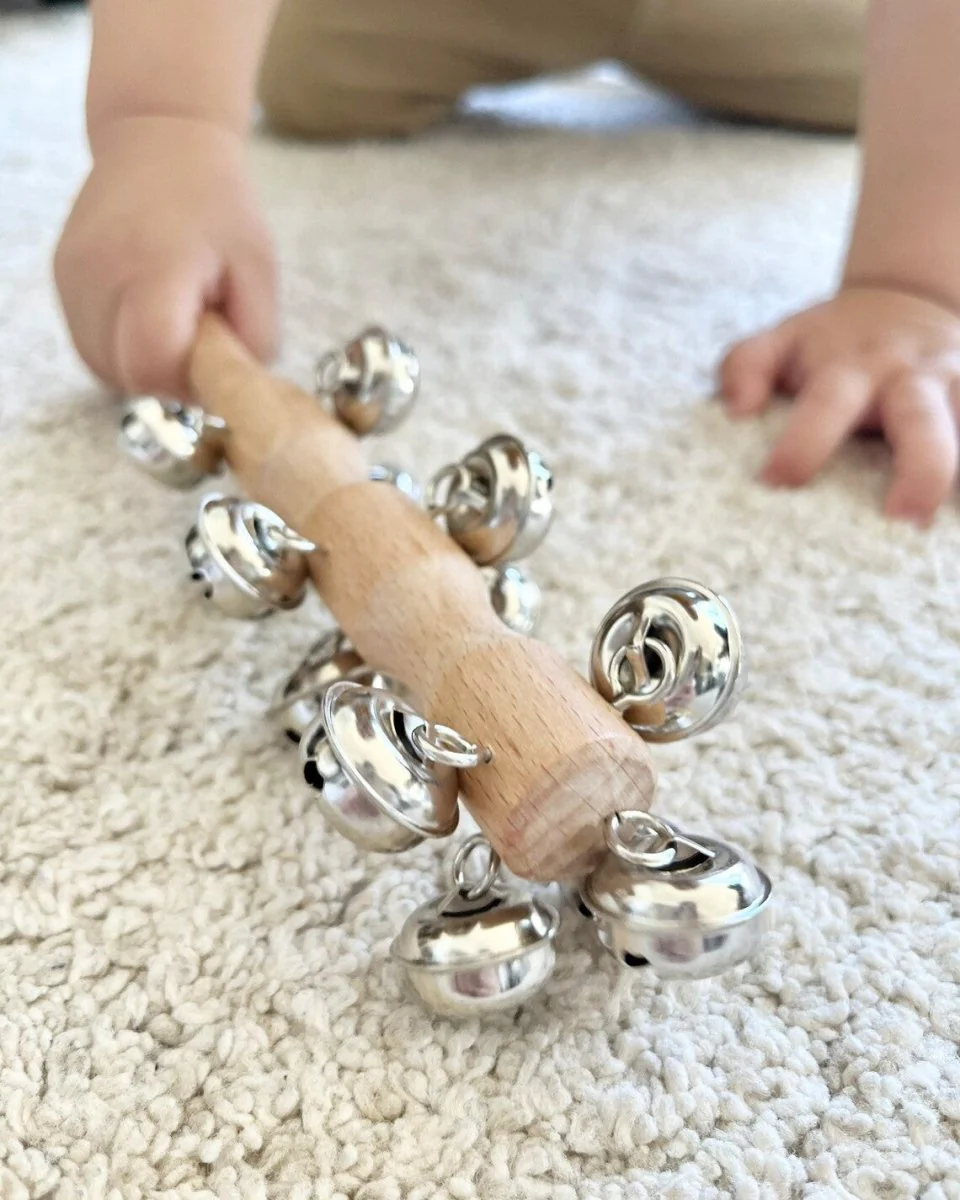 Montessori Wooden Bar Bell Shaker Musical Toy - Image 5
