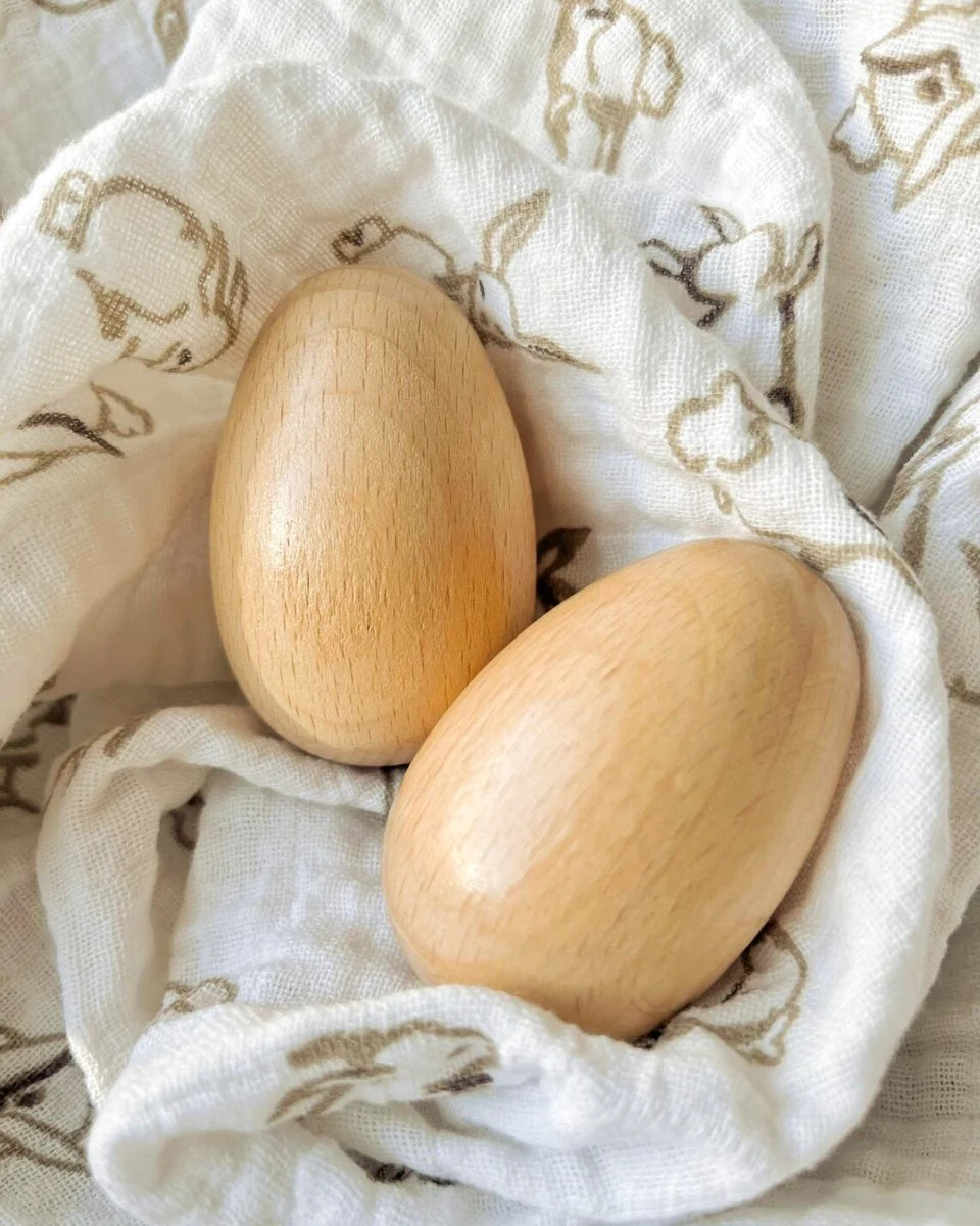Montessori Wooden Egg Shakers (set of 2) - Image 2