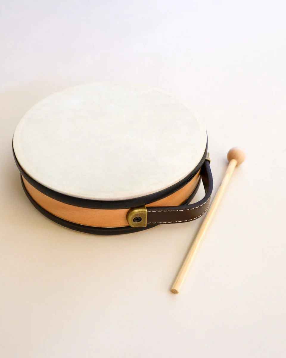 Montessori Wooden Hand Drum Musical Toy - Image 2