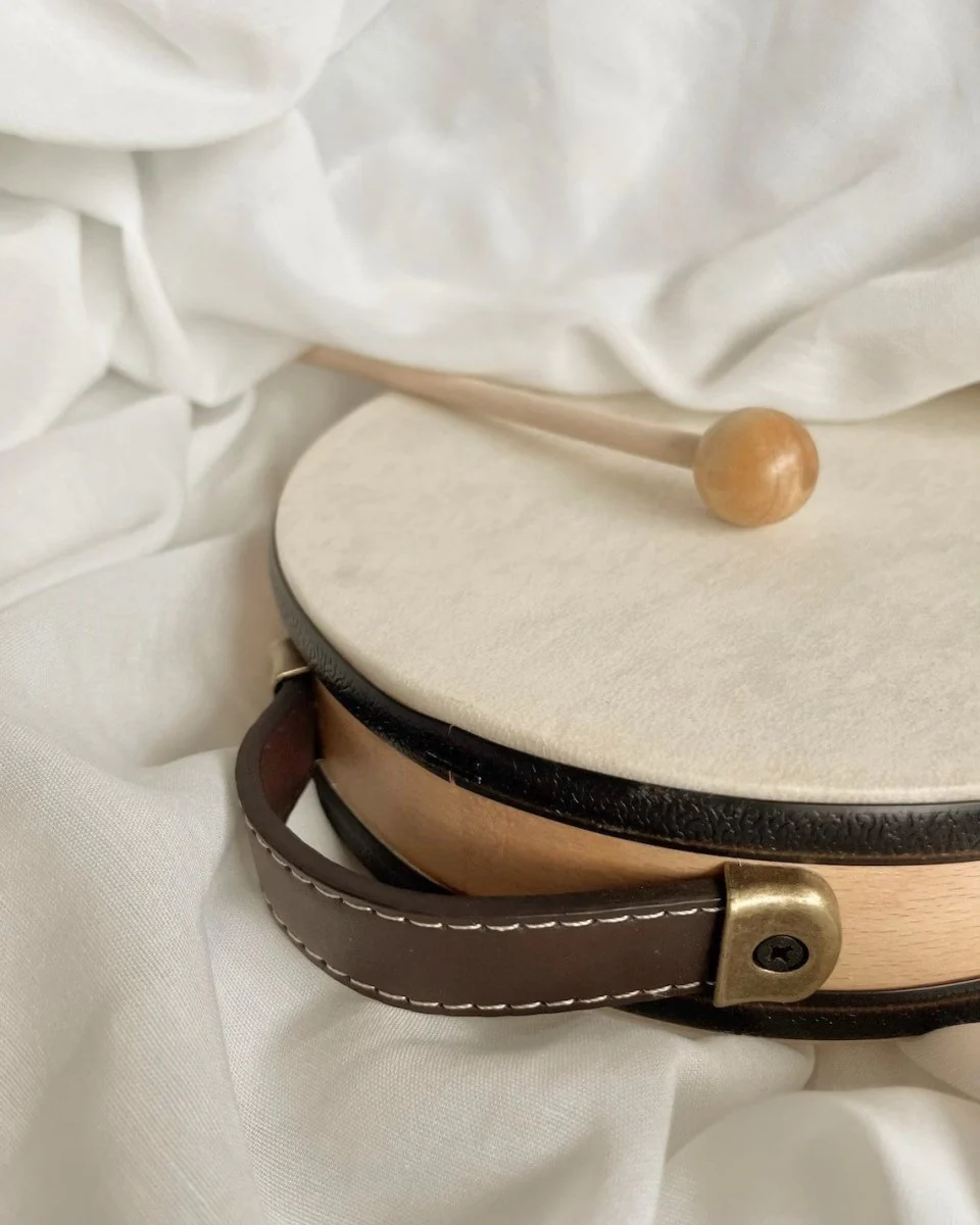 Montessori Wooden Hand Drum Musical Toy - Image 4