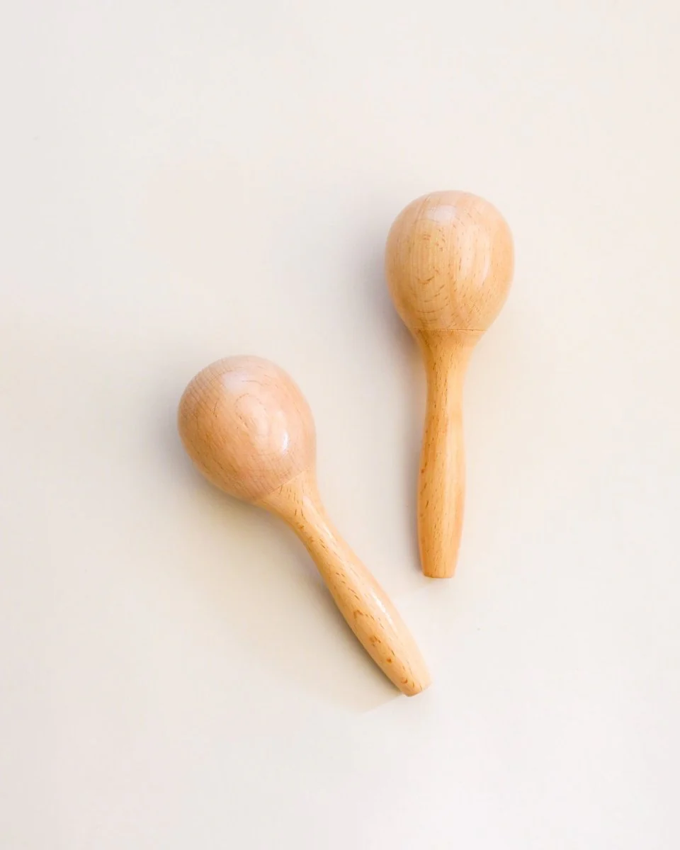 Montessori Wooden Maracas (set of 2) - Image 2
