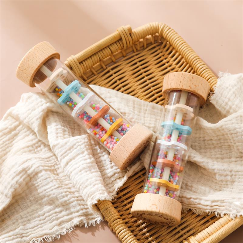 Wooden Rain Sound Cylinder: Montessori Sensory Toy for Auditory Development - Image 6