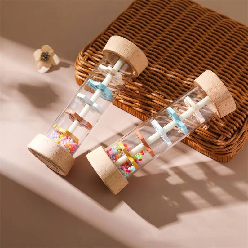 Wooden Rain Sound Cylinder: Montessori Sensory Toy for Auditory Development - Image 7