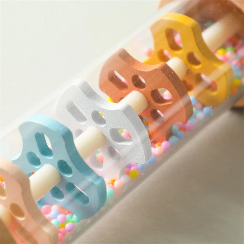 Wooden Rain Sound Cylinder: Montessori Sensory Toy for Auditory Development - Image 8