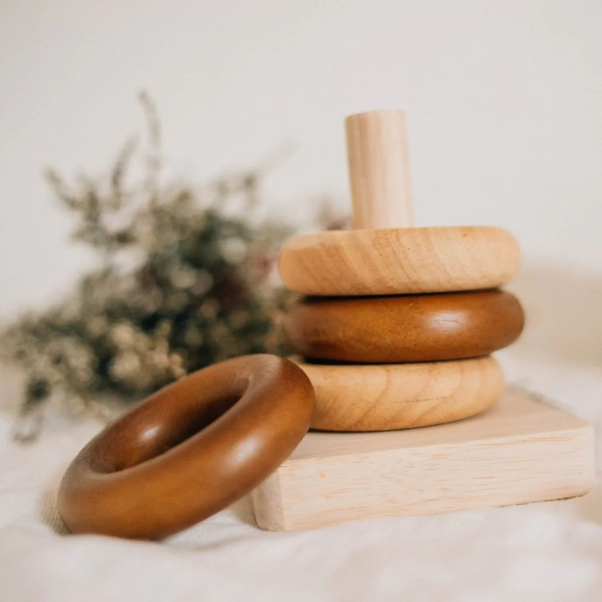 Montessori Wooden Stacking Rings - Image 2