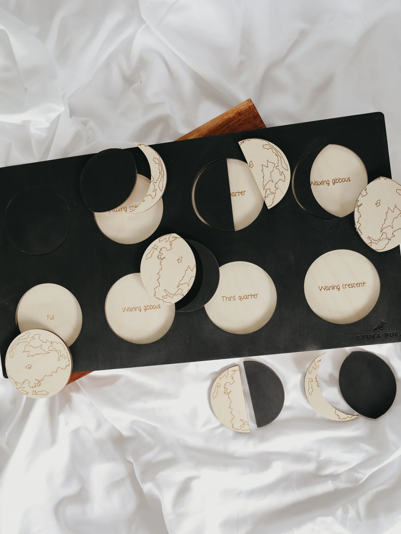 Moon Phase Wooden Puzzle - Image 2