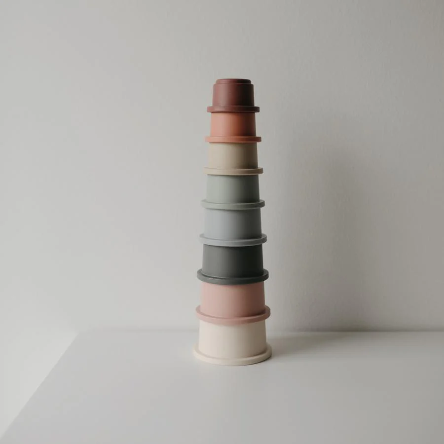 Mushie | Stacking Cups Baby Toy - Image 4
