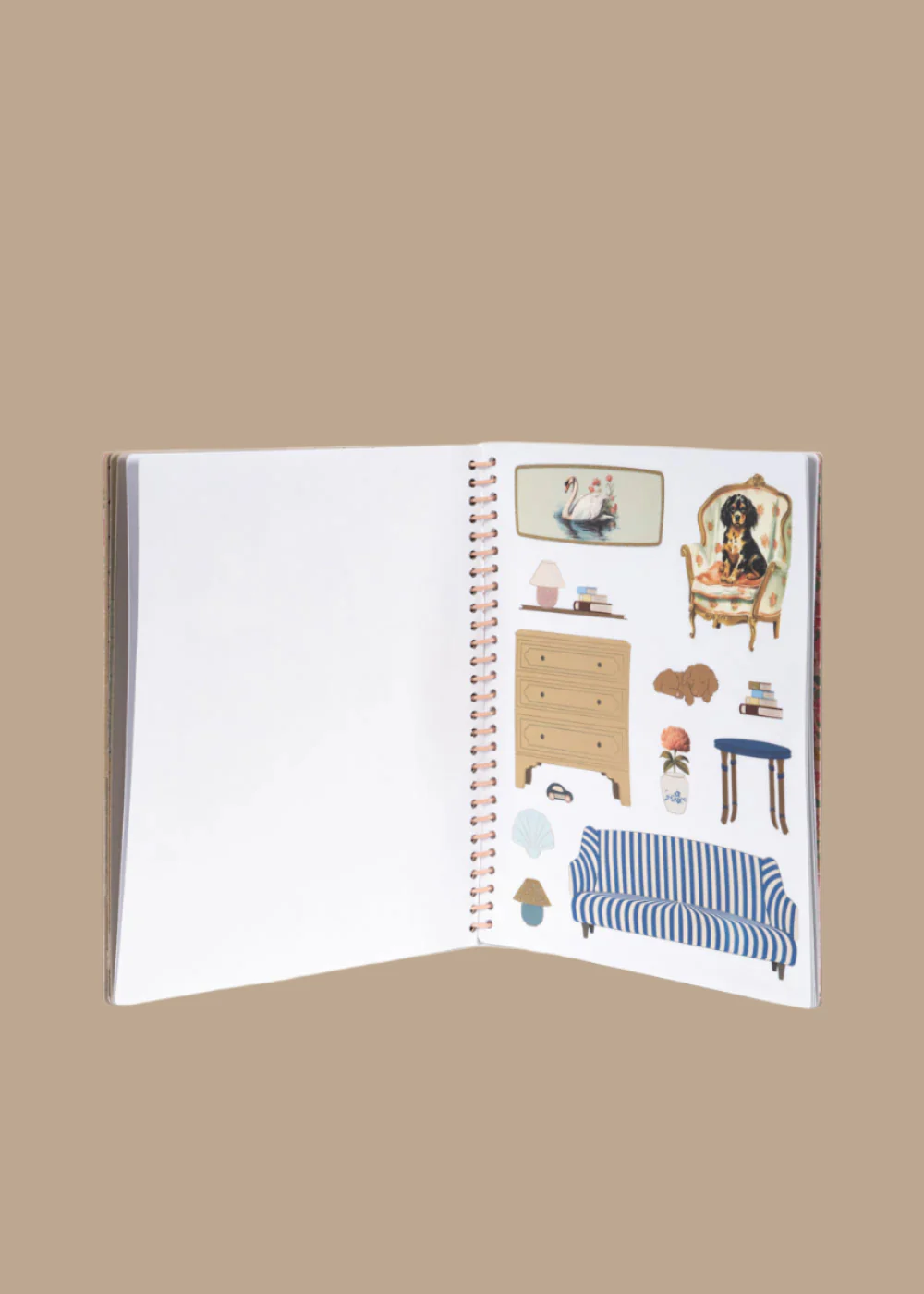 Parisian Dollhouse Reusable Sticker Book: Design Your Dream Home Play Set - Image 3