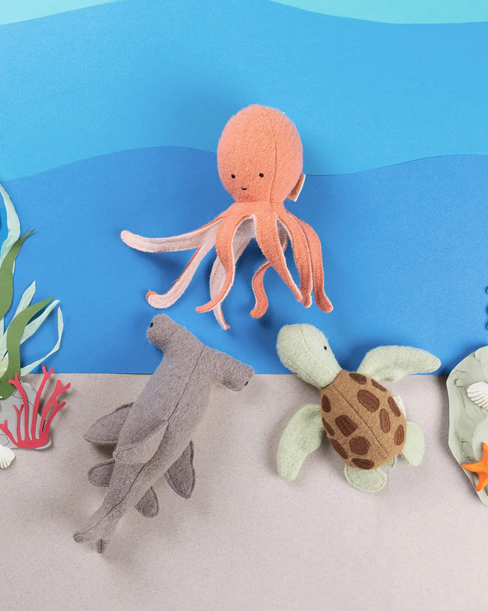Olli Ella | Holdie Folk Felt Marine Animals (set of 3) - Image 2