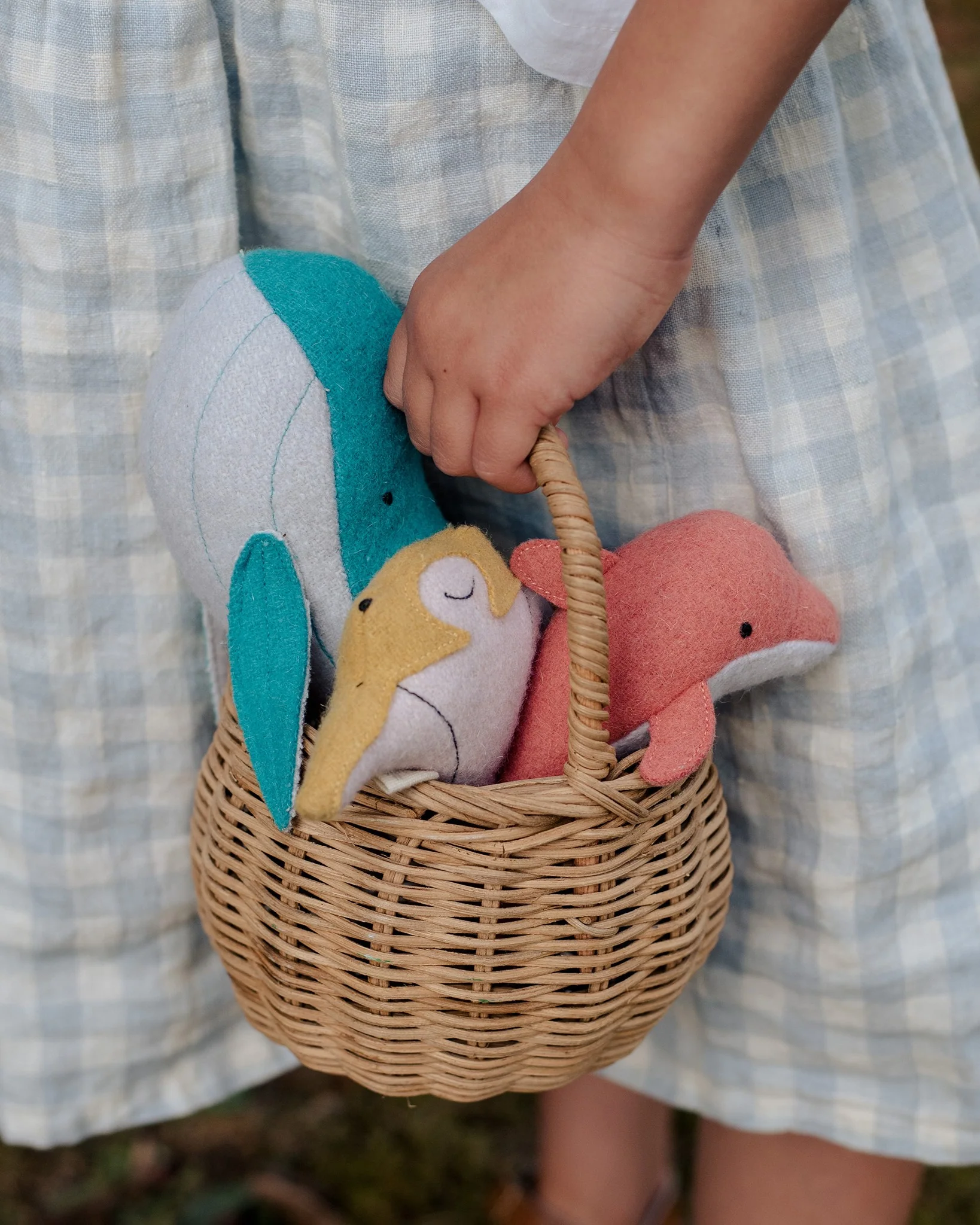 Olli Ella | Holdie Folk Felt Ocean Animals (set of 3) - Image 3