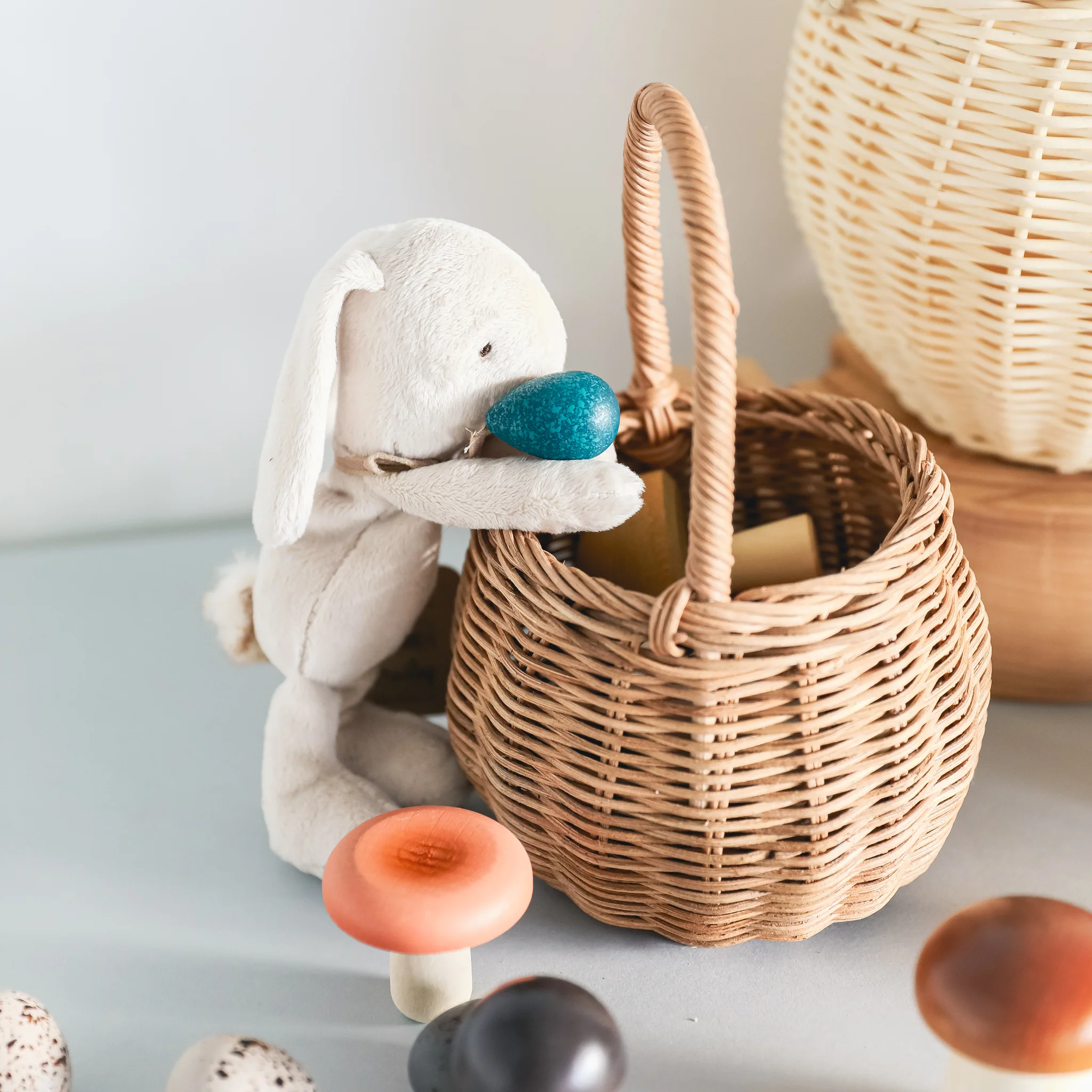 Olli Ella | Rattan Berry Basket - Natural - Image 3