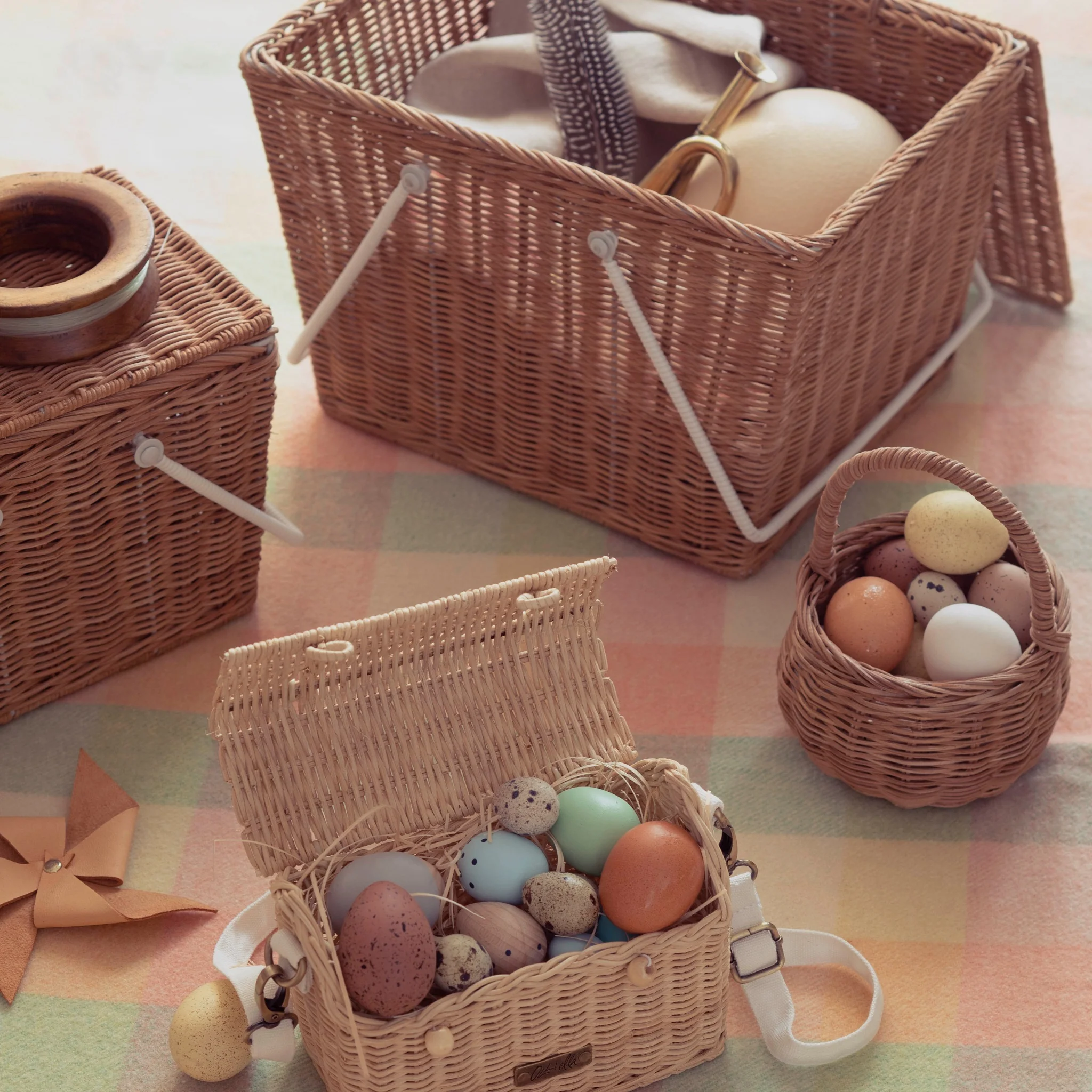 Olli Ella | Rattan Berry Basket - Natural - Image 5