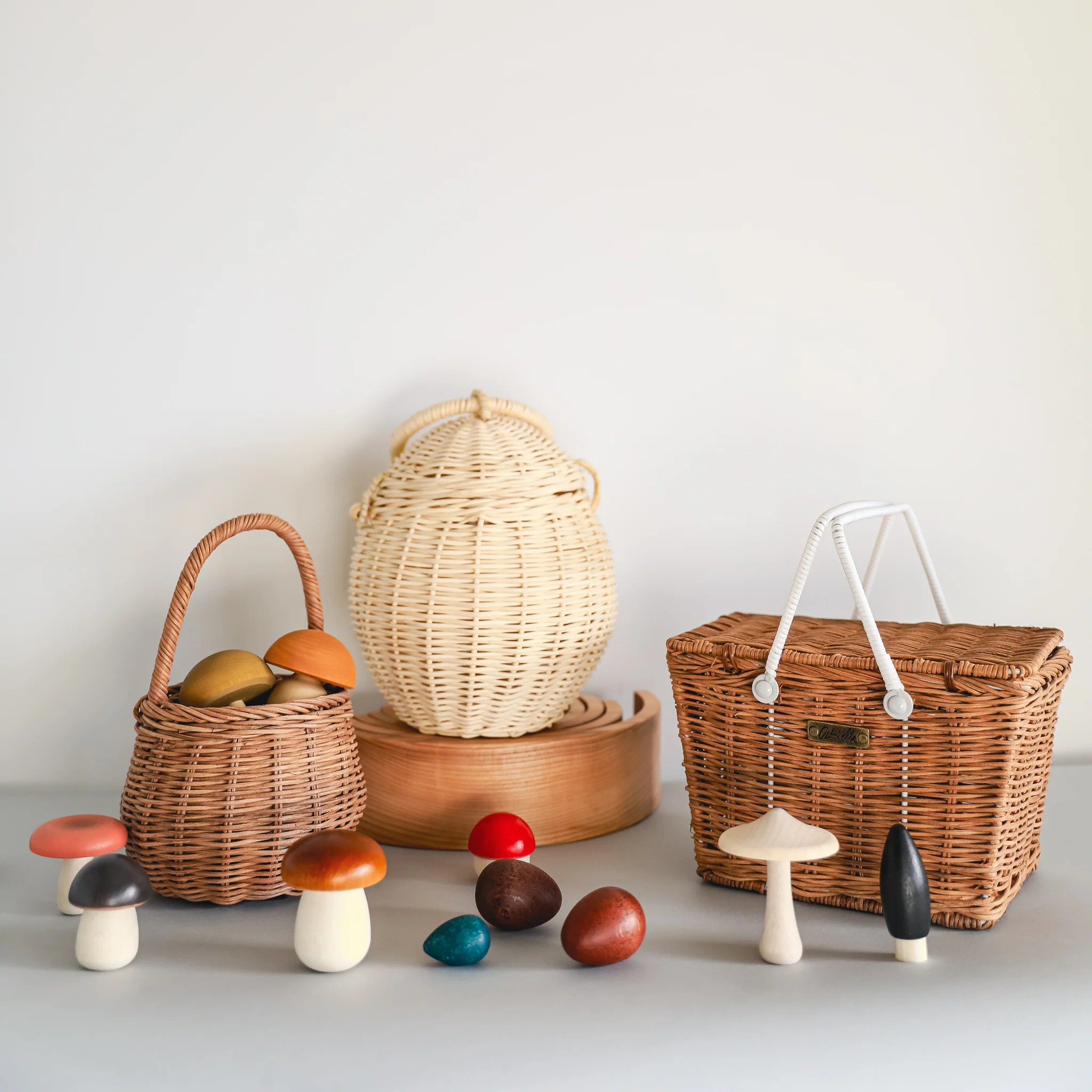 Olli Ella | Rattan Berry Basket - Natural - Image 6