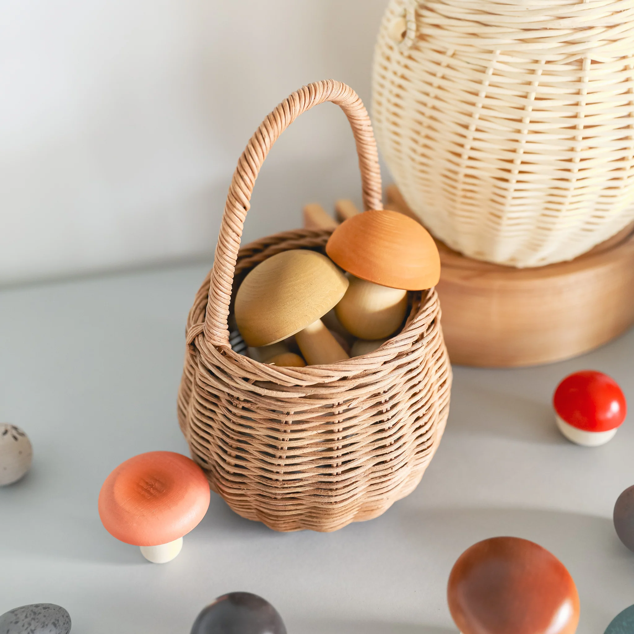 Olli Ella | Rattan Berry Basket - Natural - Image 7
