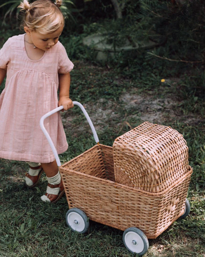 Olli Ella | Rattan Strolley - Natural - Image 2