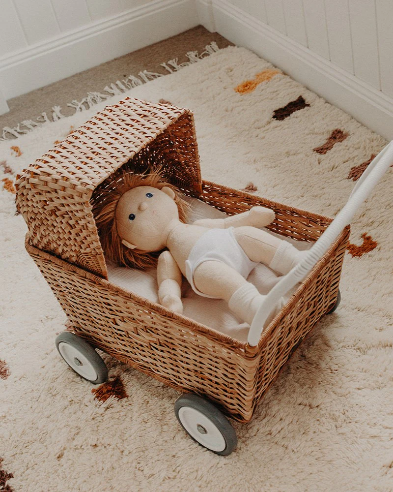 Olli Ella | Rattan Strolley - Natural - Image 4