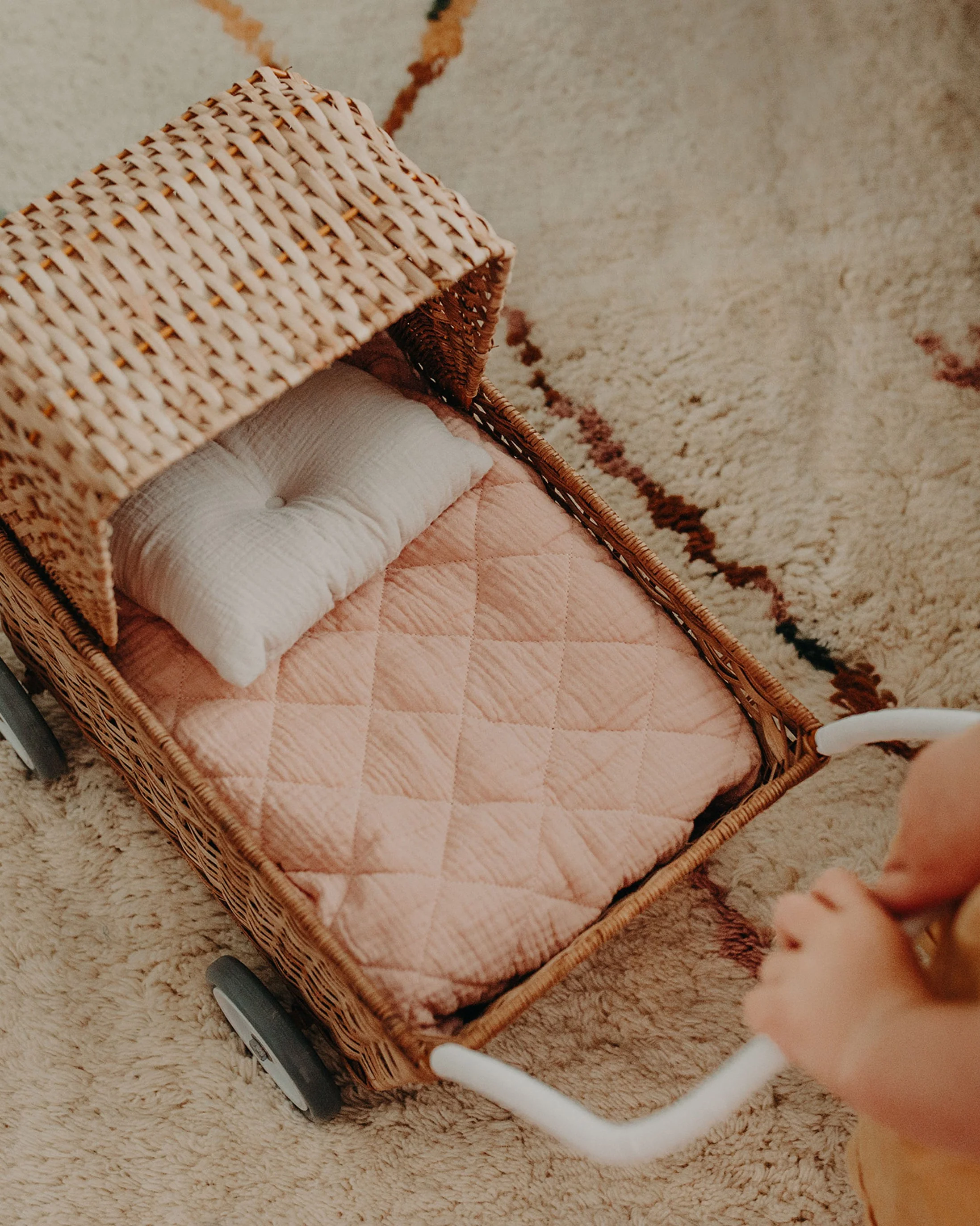 Olli Ella | Rattan Strolley - Natural - Image 5