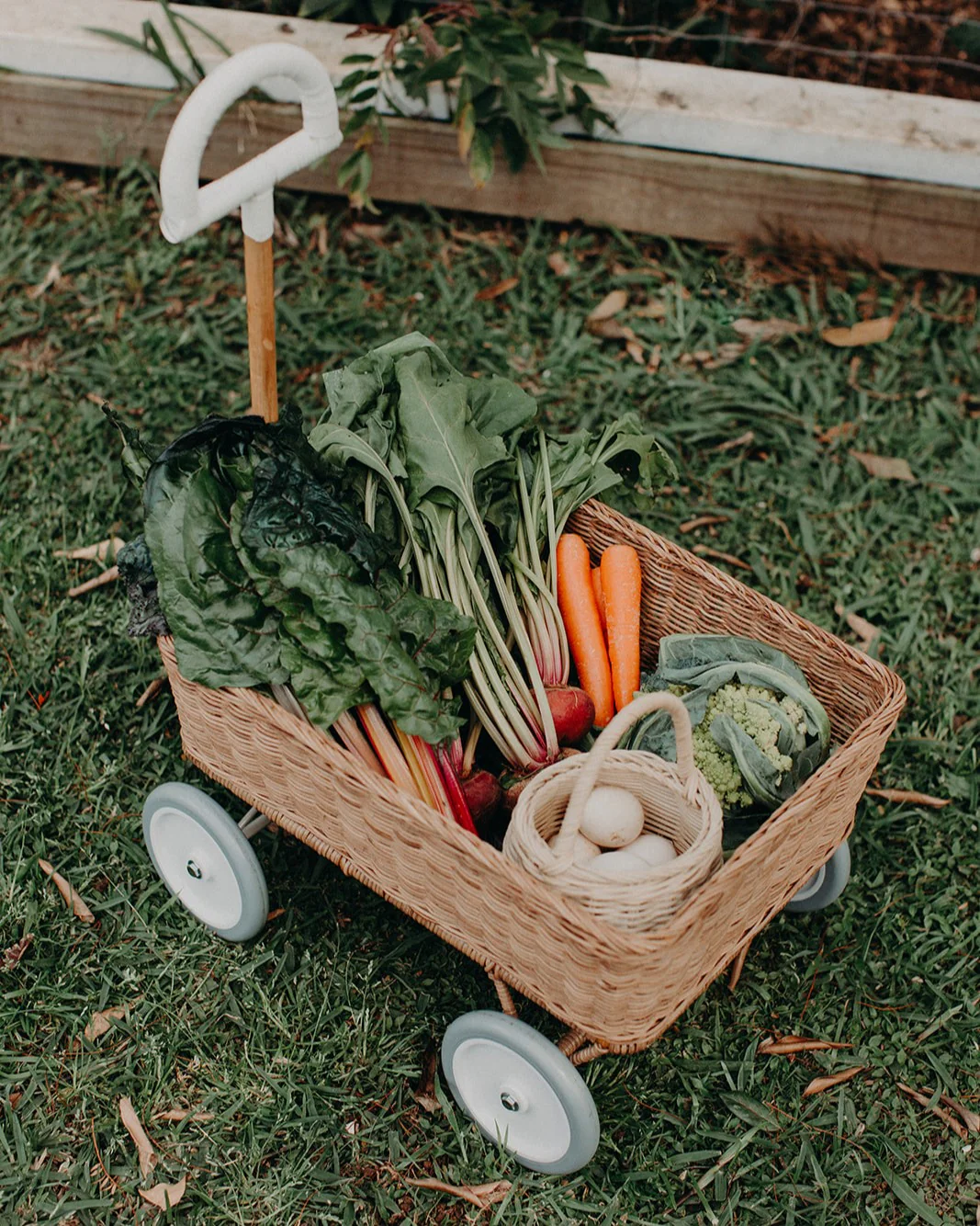 Olli Ella | Rattan Toy Wagon - Natural - Image 11