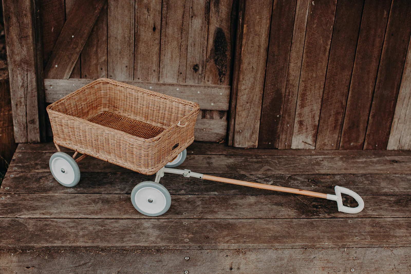 Olli Ella | Rattan Toy Wagon - Natural - Image 12