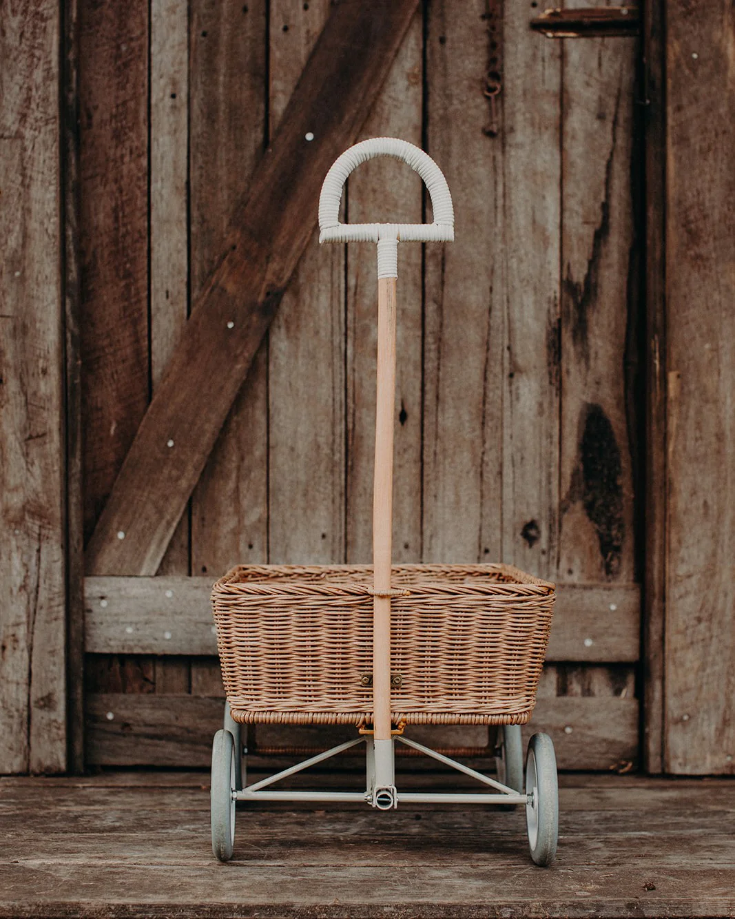 Olli Ella | Rattan Toy Wagon - Natural - Image 3
