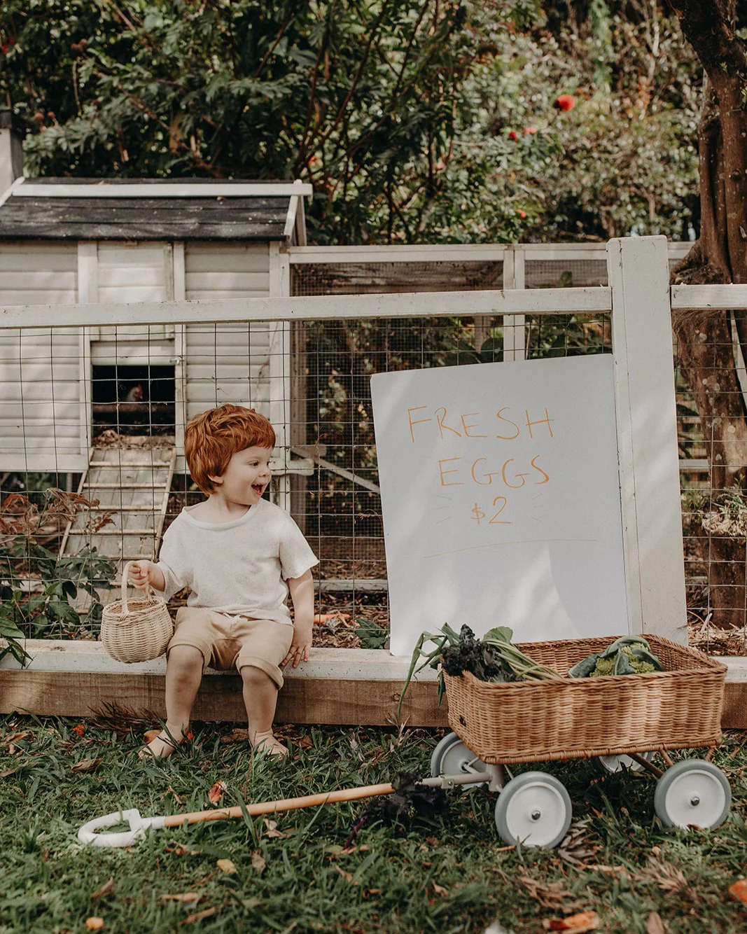 Olli Ella | Rattan Toy Wagon - Natural - Image 5