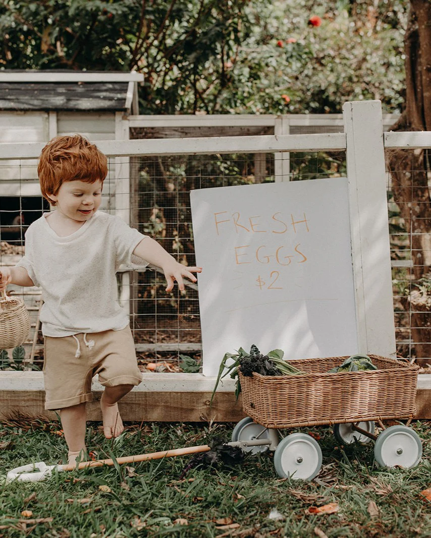 Olli Ella | Rattan Toy Wagon - Natural - Image 6