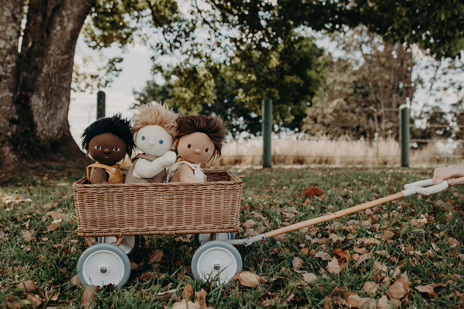 Olli Ella | Rattan Toy Wagon - Natural - Image 7