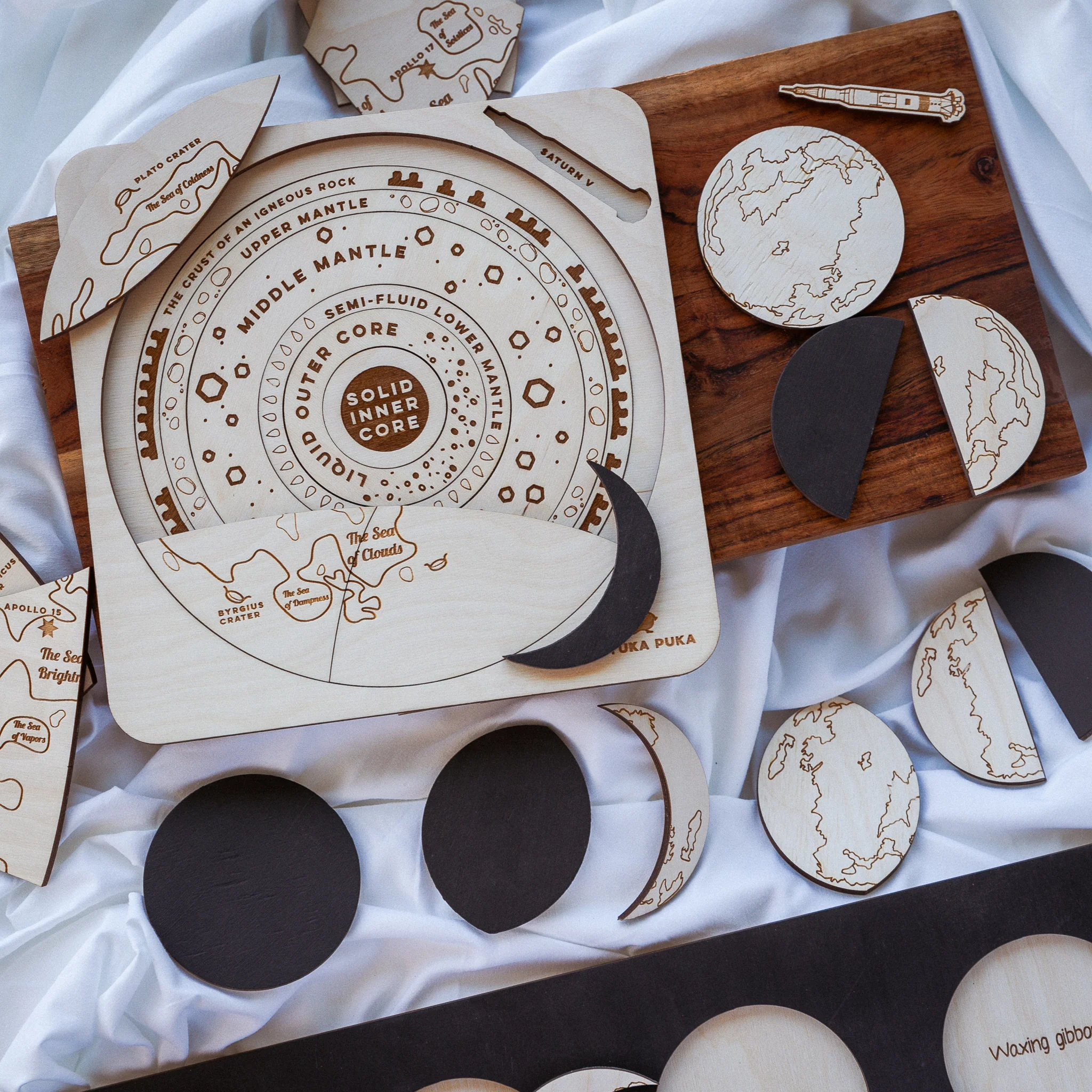 Over the Moon Wooden Puzzle - Image 2
