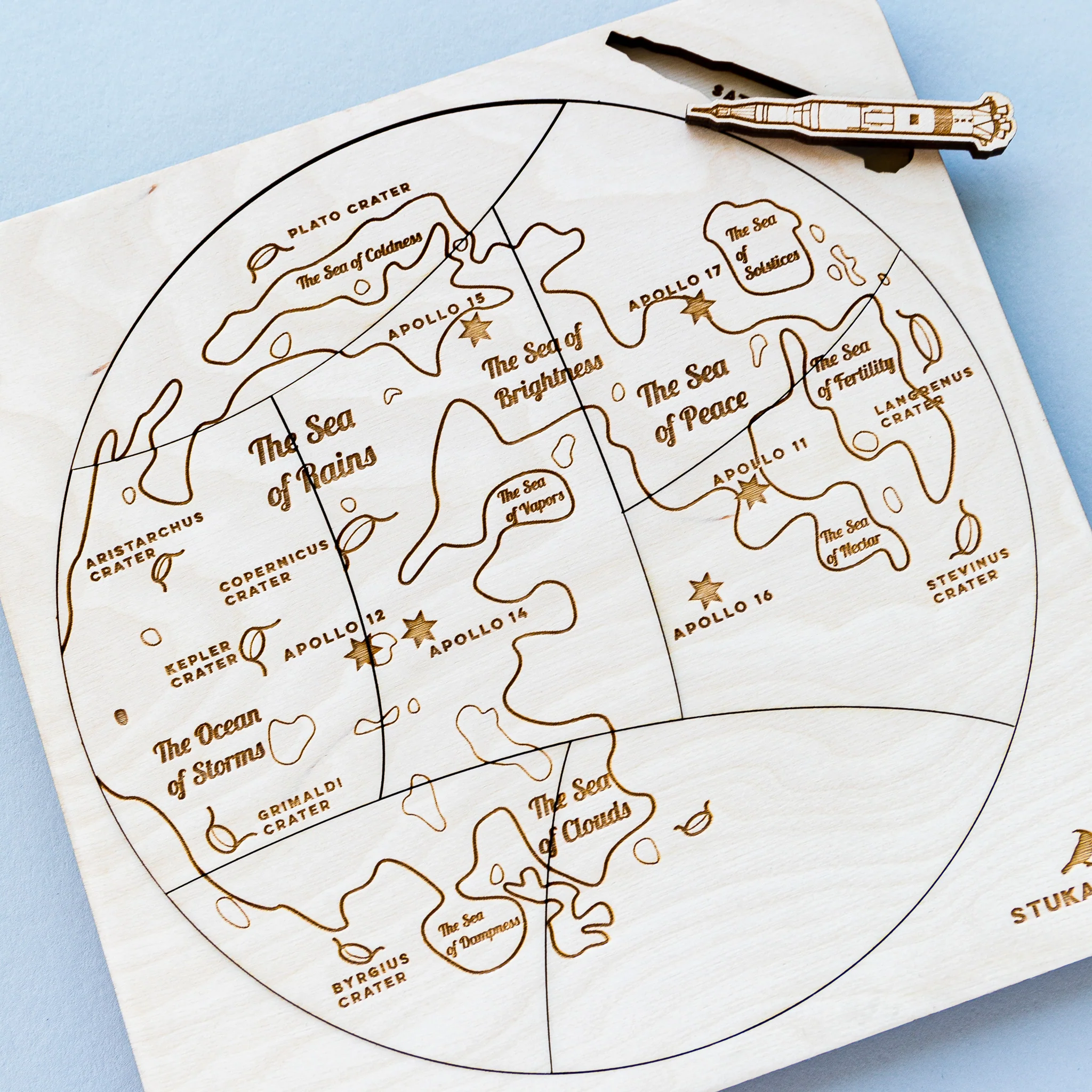 Over the Moon Wooden Puzzle - Image 4