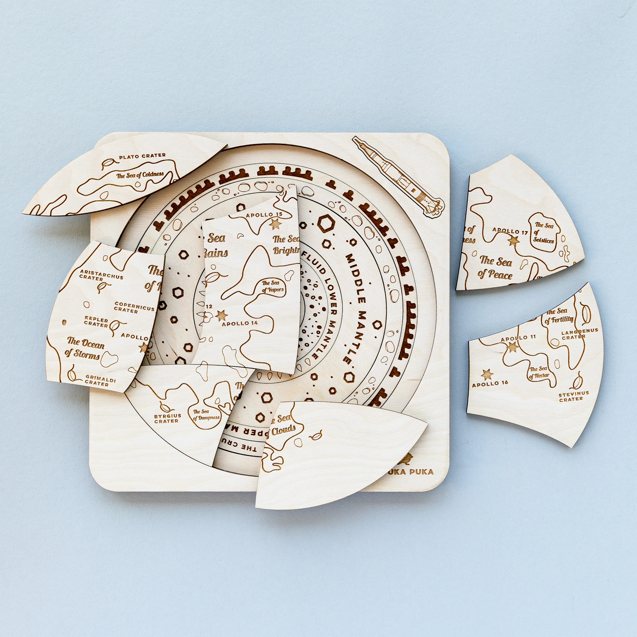 Over the Moon Wooden Puzzle - Image 5