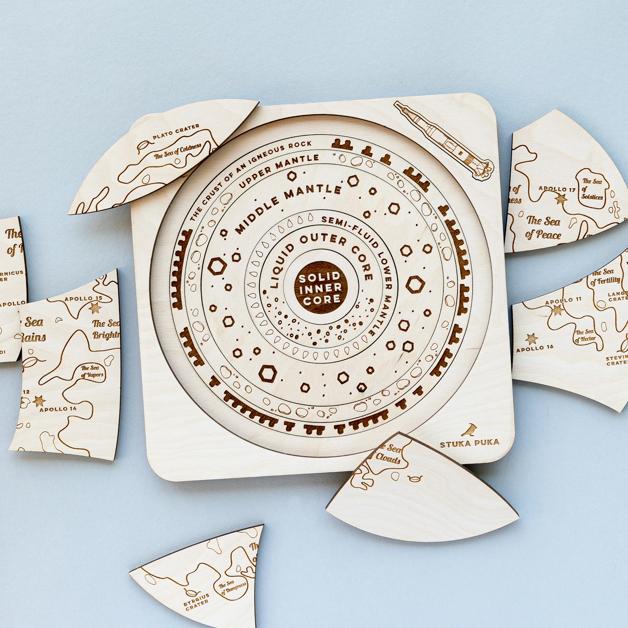 Over the Moon Wooden Puzzle - Image 6