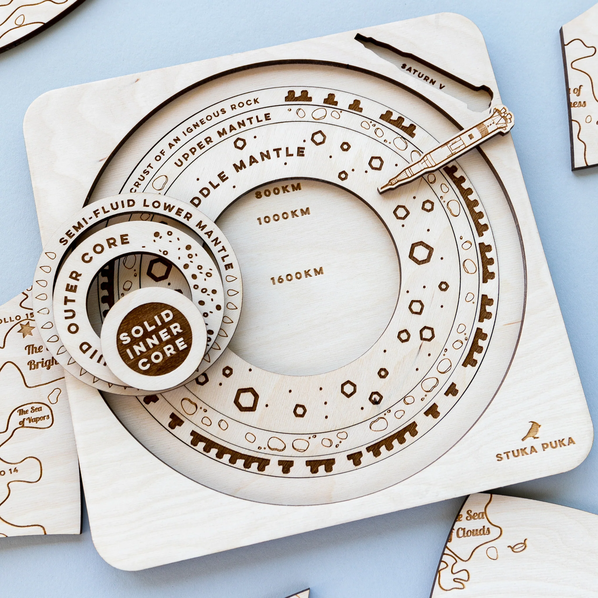Over the Moon Wooden Puzzle - Image 7