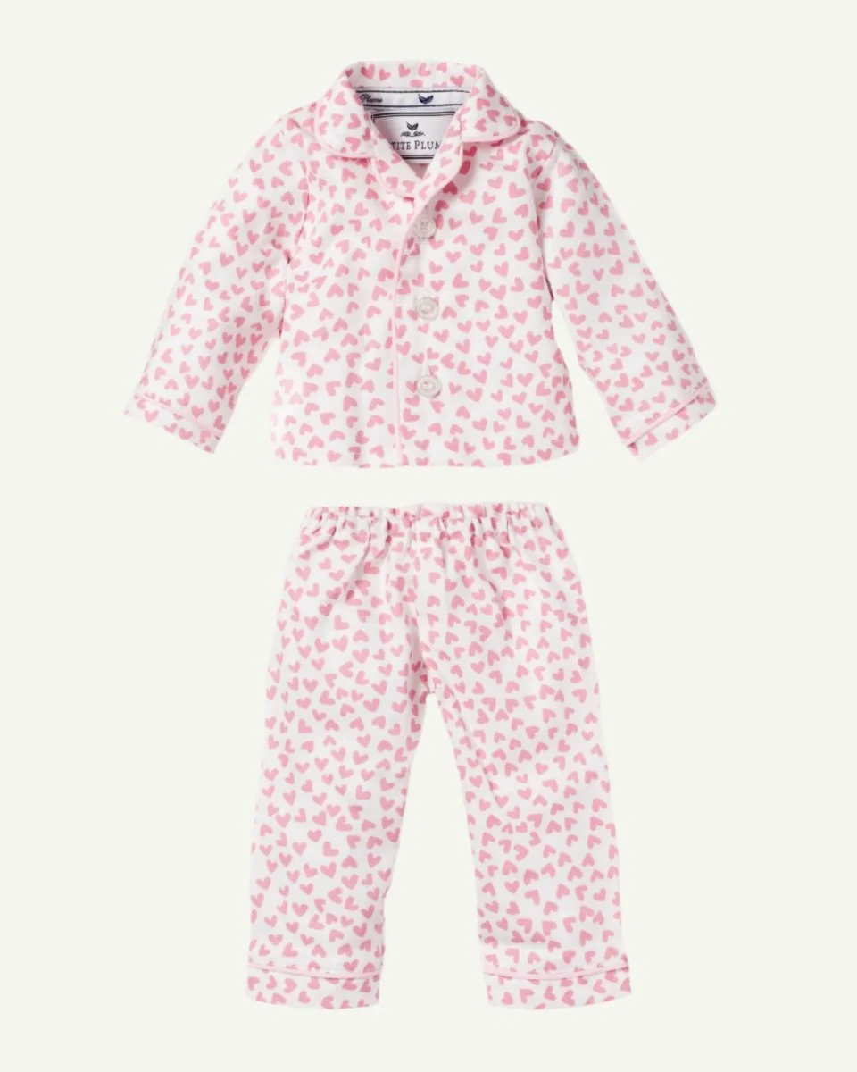 Petite Plume | Doll Pajama Set in Sweethearts - Image 2