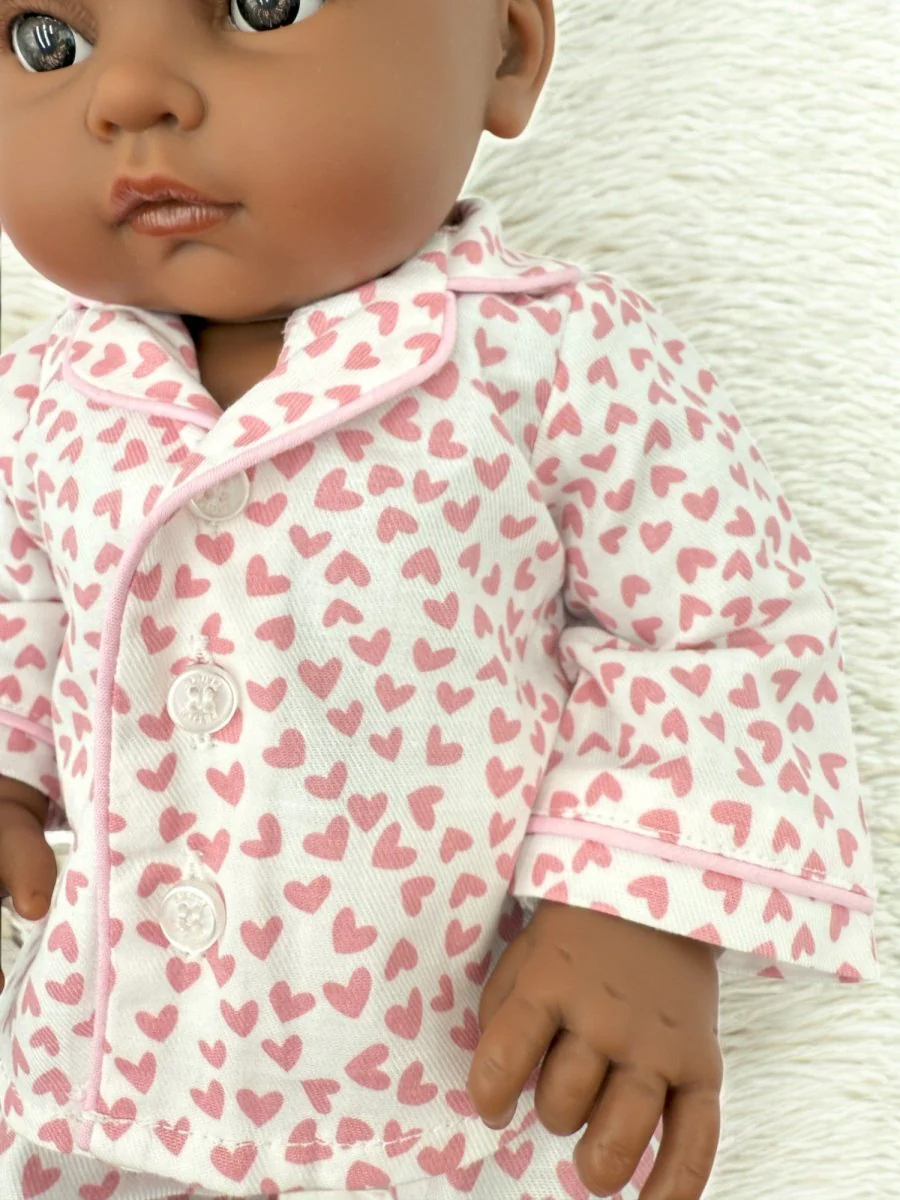 Petite Plume | Doll Pajama Set in Sweethearts - Image 7