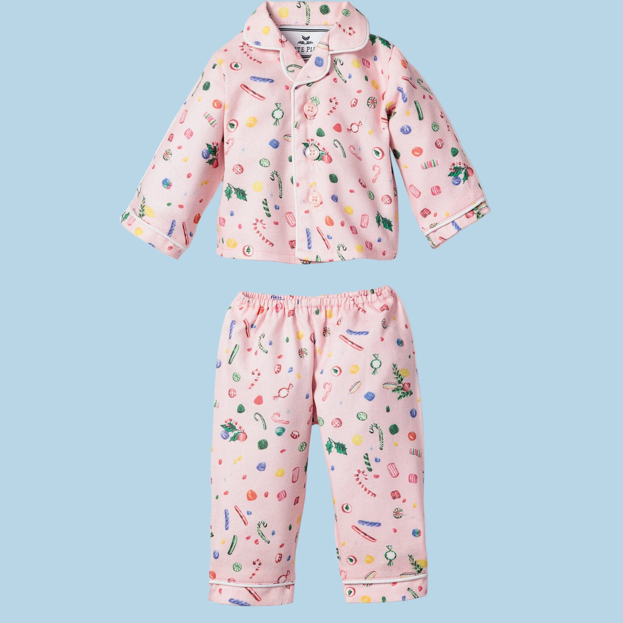 Petite Plume | Doll Pajama Set in Vintage Sweets (18" dolls) - Image 3