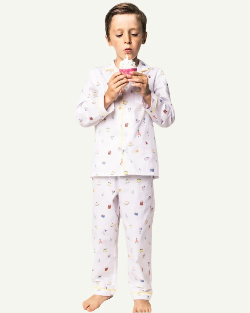 Petite Plume | Kids Pajama Set in Birthday Wishes - Image 2
