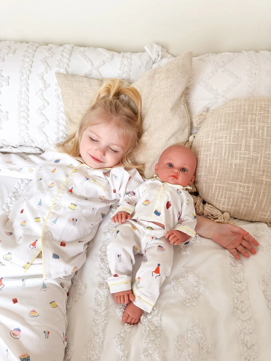 Petite Plume | Doll Pajama Set in Birthday Wishes - Image 4